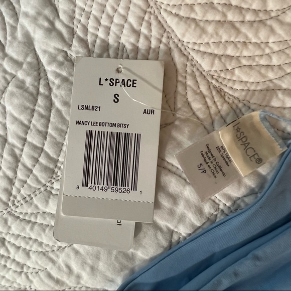 NWT L*Space Blue Nancy Lee Bikini Bottom - Picture 4 of 4